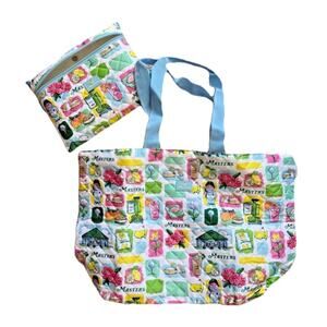 SCOUT x Masters Quilted Packable Tote & Pouch – Rare Iconic Southern Golf Print